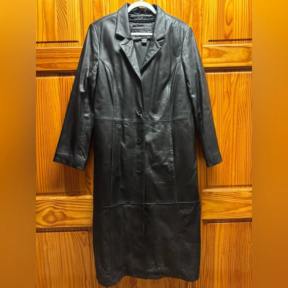 centigrade Jackets & Blazers - Vintage Centigrade Long Leather Jacket Rn 81893